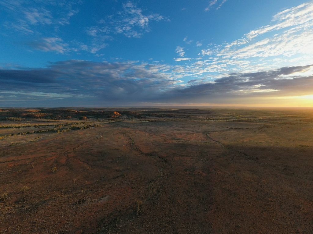 Expansive arid landscape at Mutawintji